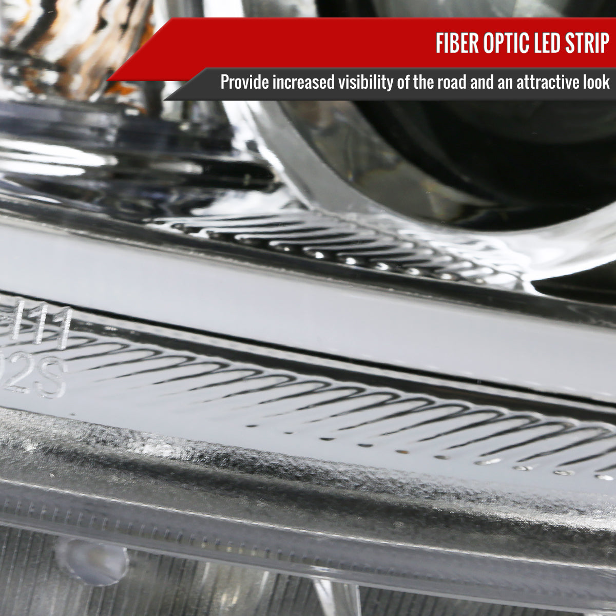 Spec-D 2010 Mazda LED Strip chrome custom headlights