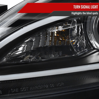 Spec-D 2010-2013 Mazda 3 Projector LED Strip Black Headlights MZ310JM