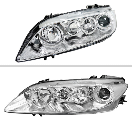 2004 Mazda OE Spec-D chrome aftermarket headlights