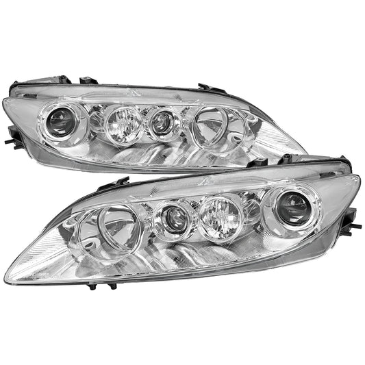 Spec-D 2003 Mazda OE chrome headlights upgrade