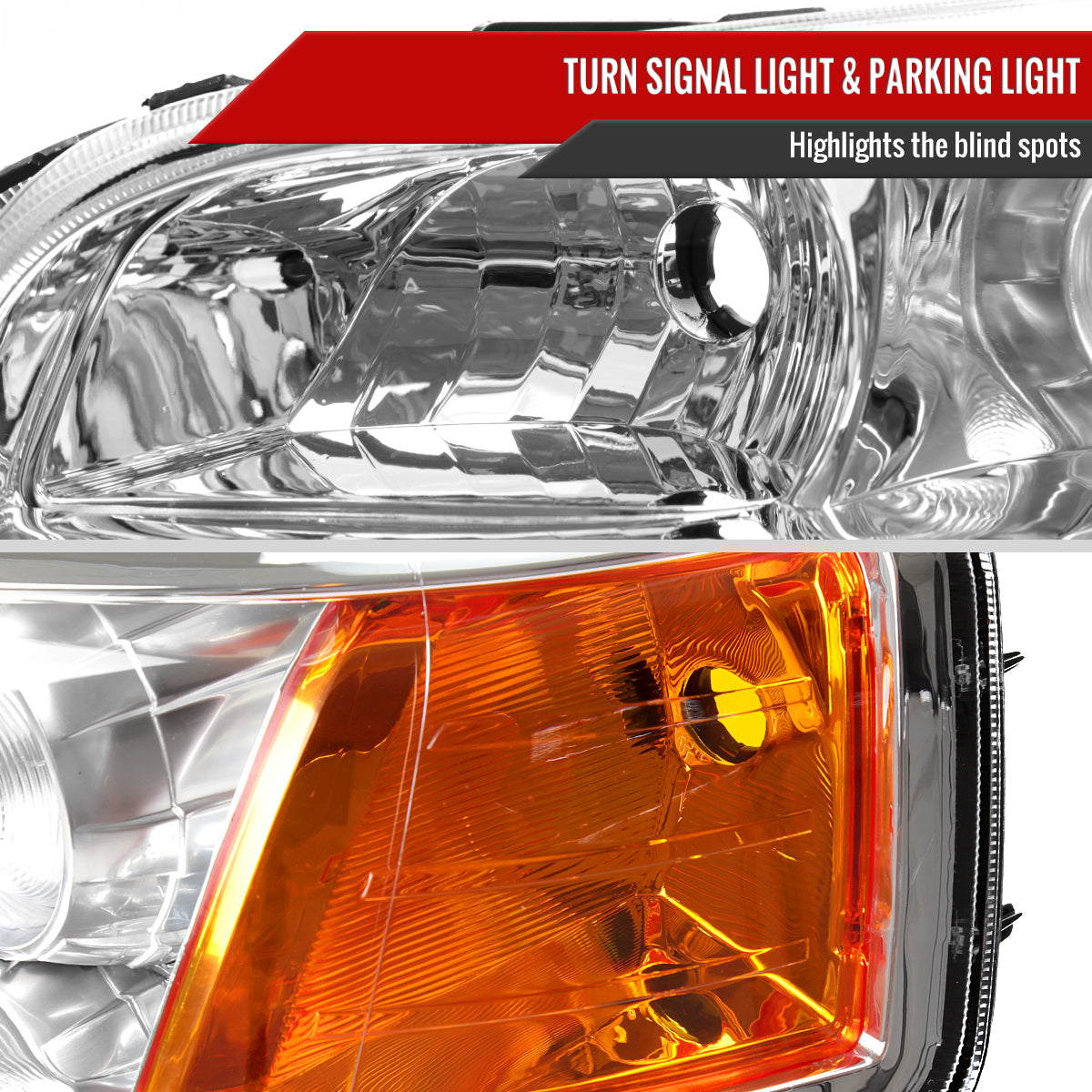 Spec-D 06 Honda Pilot chrome headlights