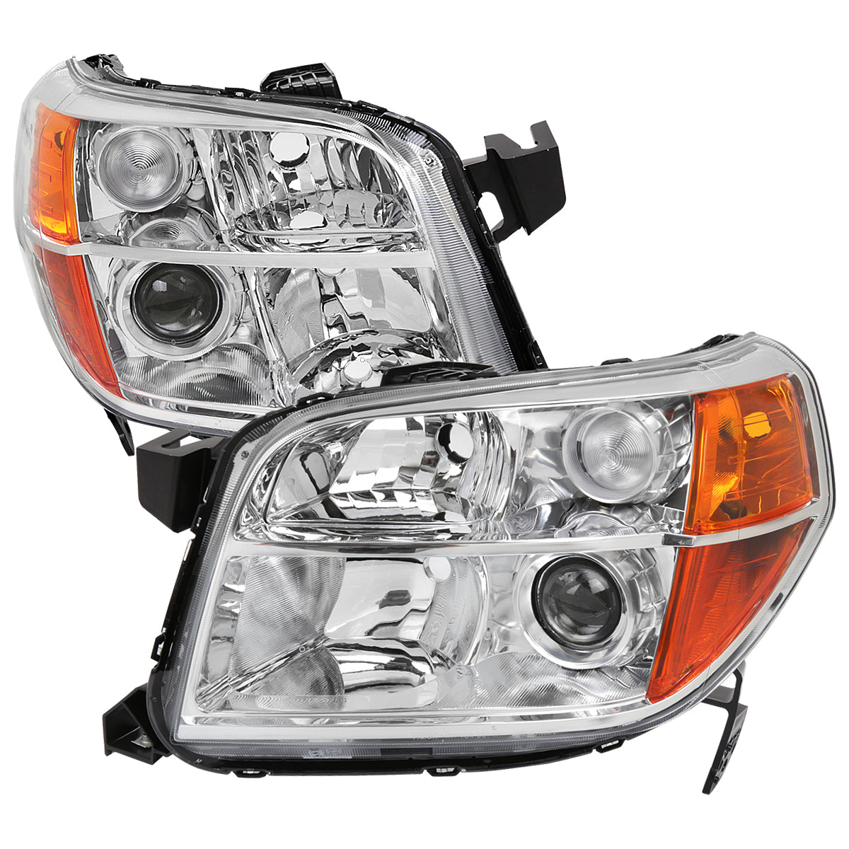 Spec-D 2006 Honda Pilot chrome headlights upgrade