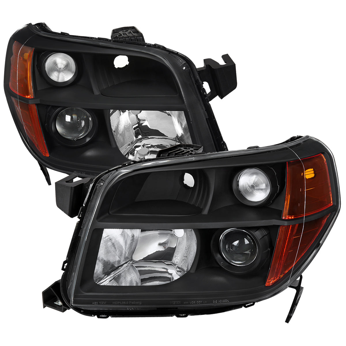 Spec-D 2006-2008 Honda Pilot Projector Black Headlights