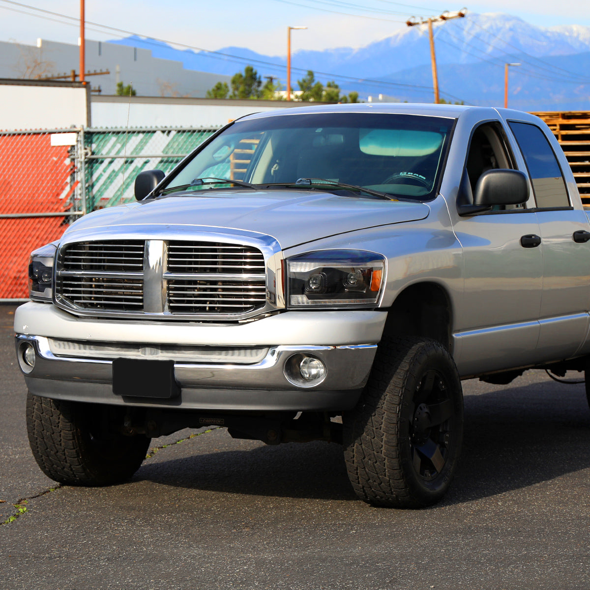 2006-2009 Ram Spec-D Headlights Projector Style With Sequential LED DRL