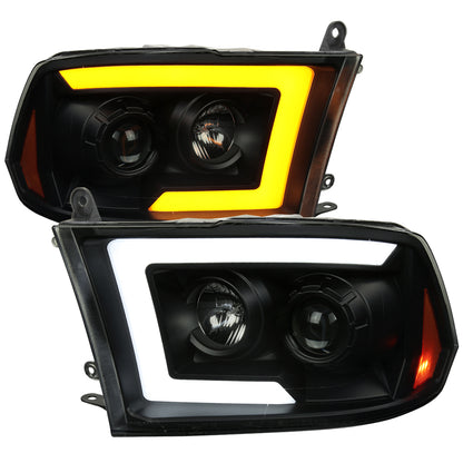 Spec-D 2010 Dodge RAM 1500 Classic smoked headlights upgrade