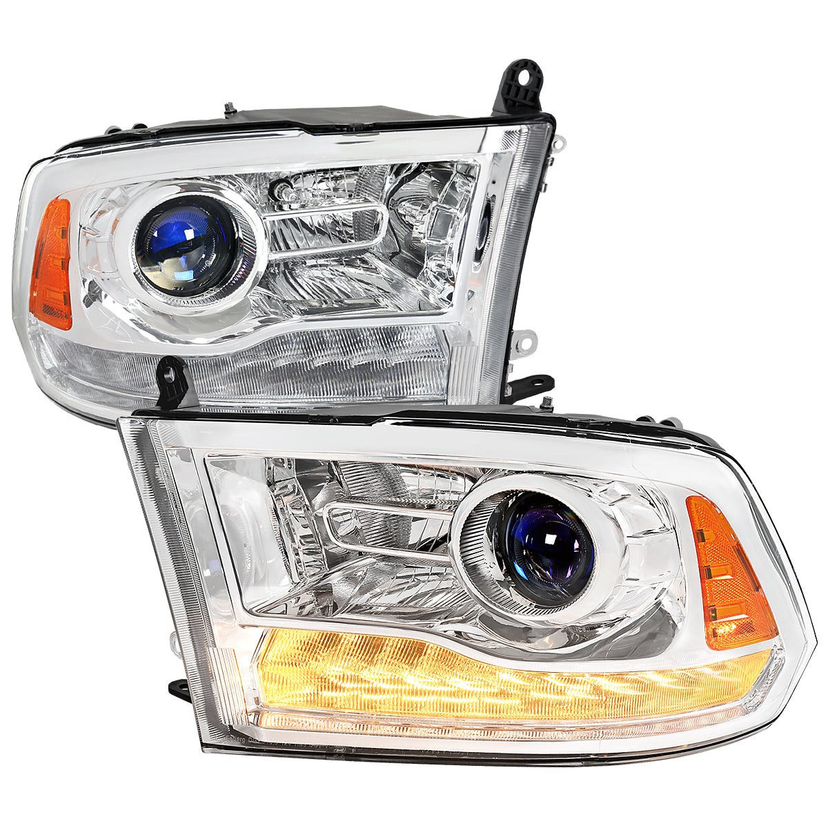Spec-D 2013 Ram 2500 chrome headlights upgrade