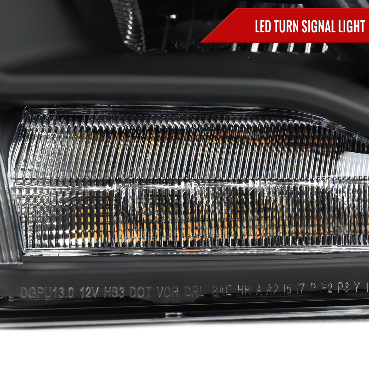 Spec-D 2017 RAM 1500 black custom Projector headlights