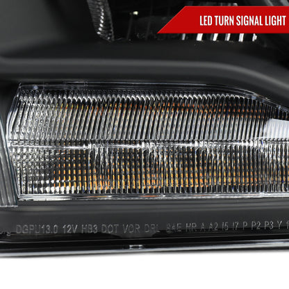 Spec-D 2017 RAM 1500 black custom Projector headlights