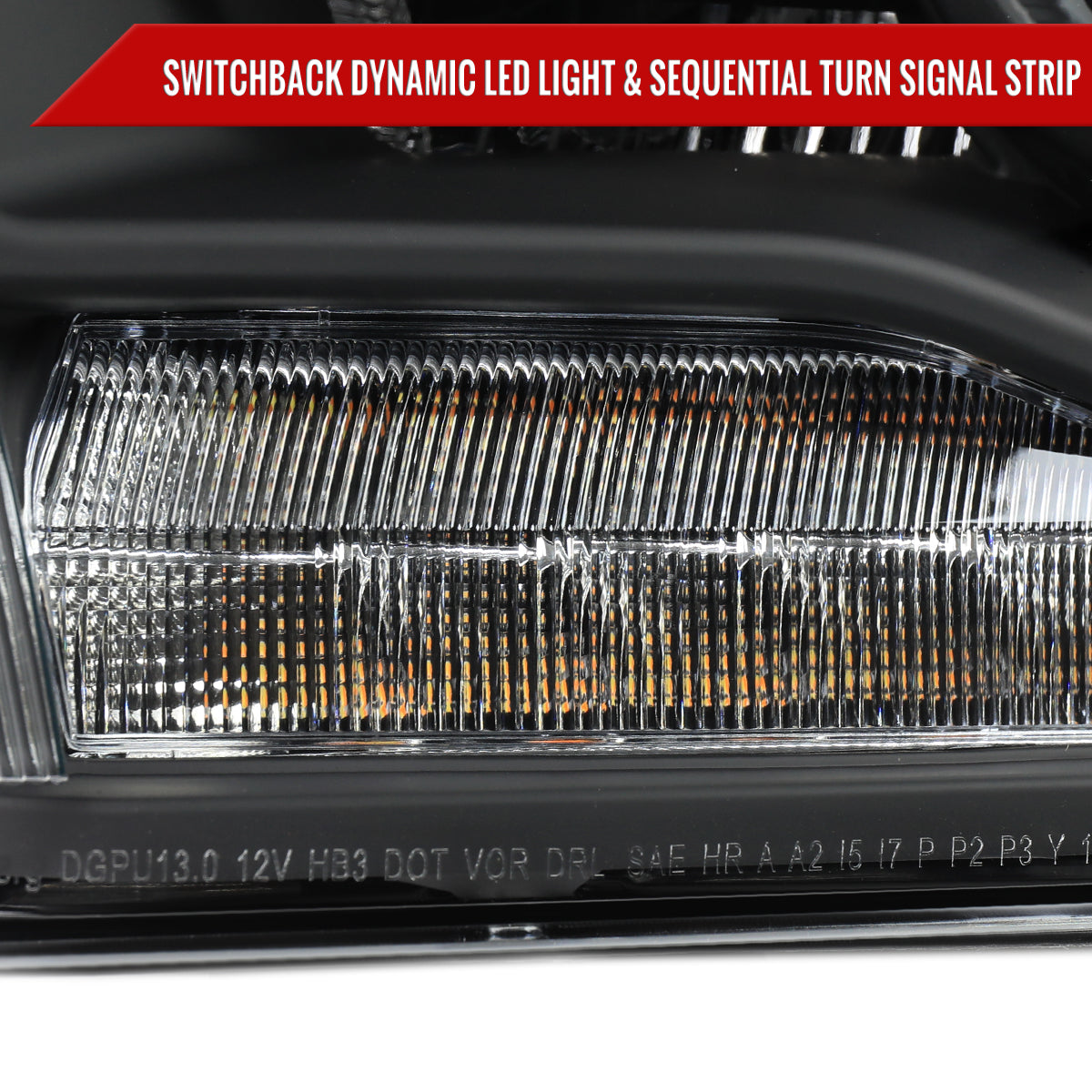 Spec-D 13 RAM 2500 black LED headlights