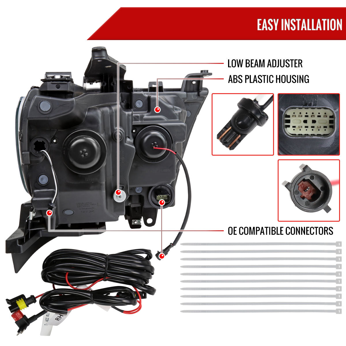 20 Ram Spec-D chrome sequential headlights