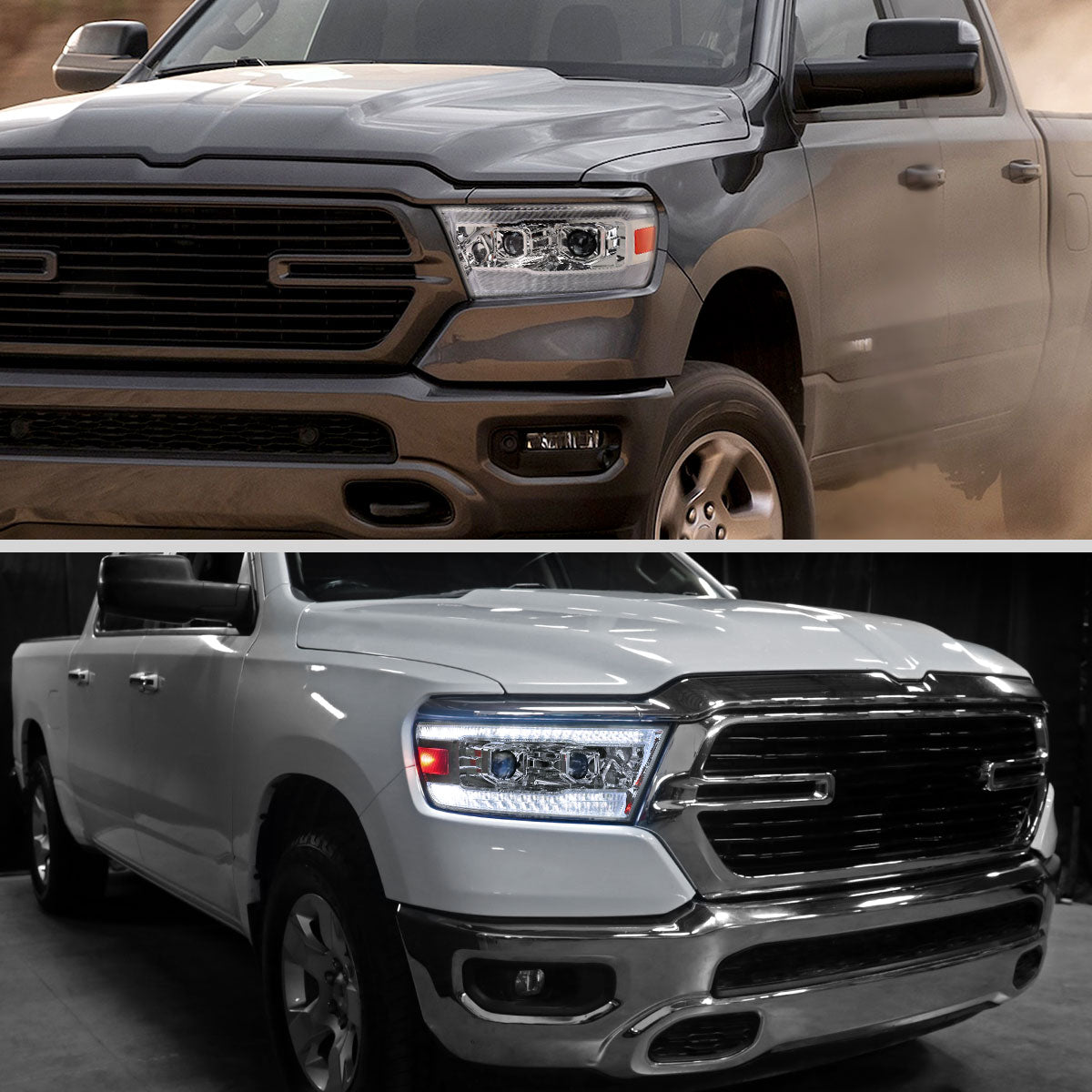 22 Ram Spec-D chrome lighting upgrade