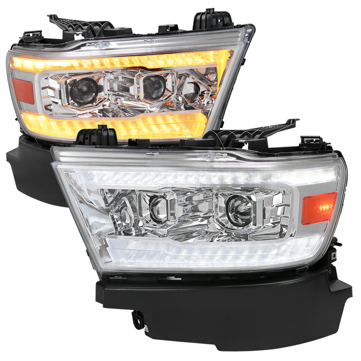 Spec-D 2019 Ram chrome headlights upgrade
