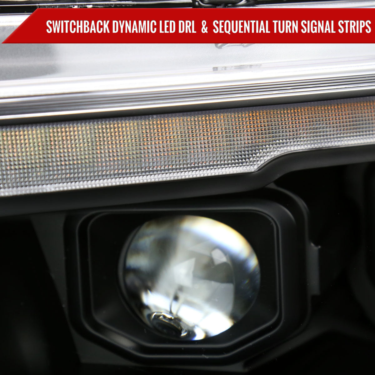 Spec-D 19 Ram black LED headlights