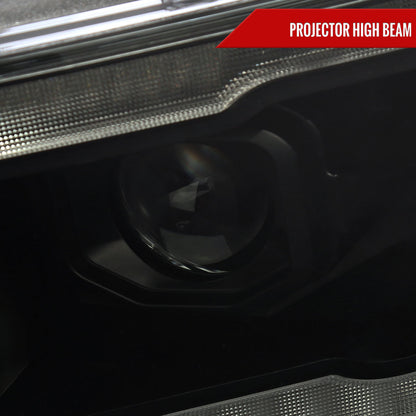 Spec-D 2023 Ram Blk smoked custom headlights