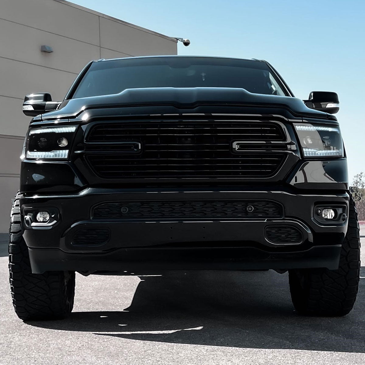 Spec-D 23 Ram Blk smoked headlights