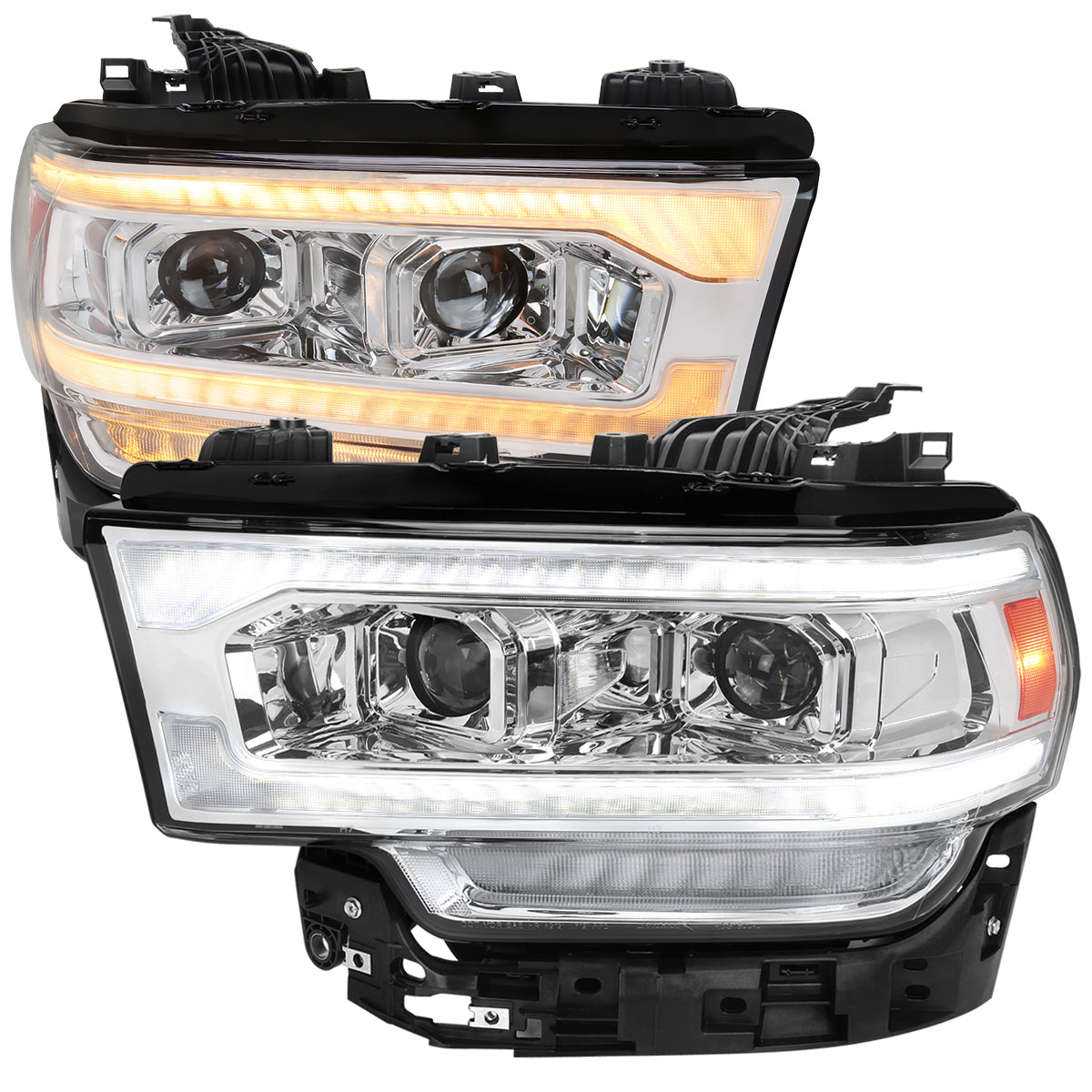 Spec-D 2019 Ram chrome headlights upgrade