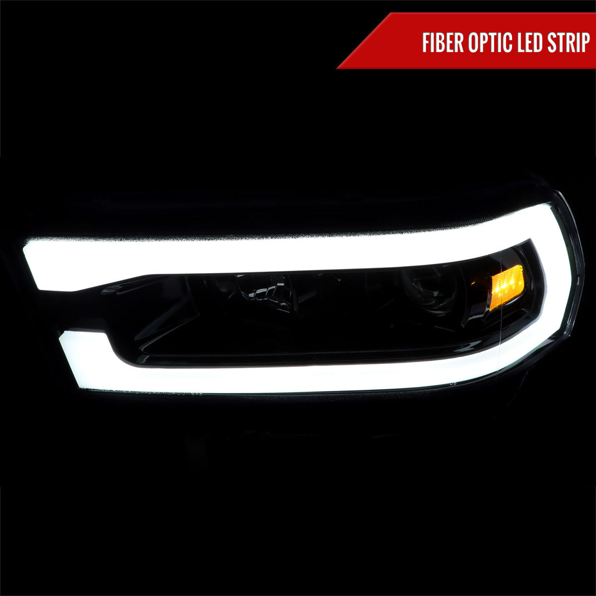 2020 Ram Spec-D black aftermarket headlights