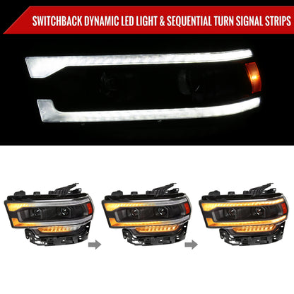 2020 Ram Black Spec-D aftermarket headlights