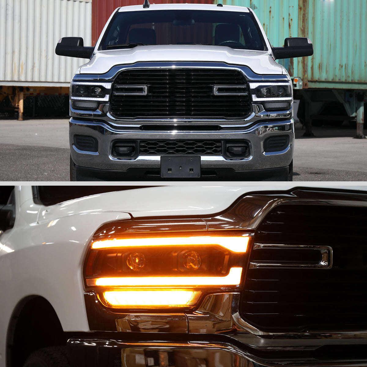 Spec-D 23 Ram Black headlights