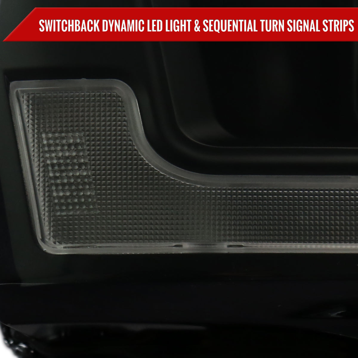 Spec-D 19 Dodge Ram 2500 Pro Blk smoked LED headlights