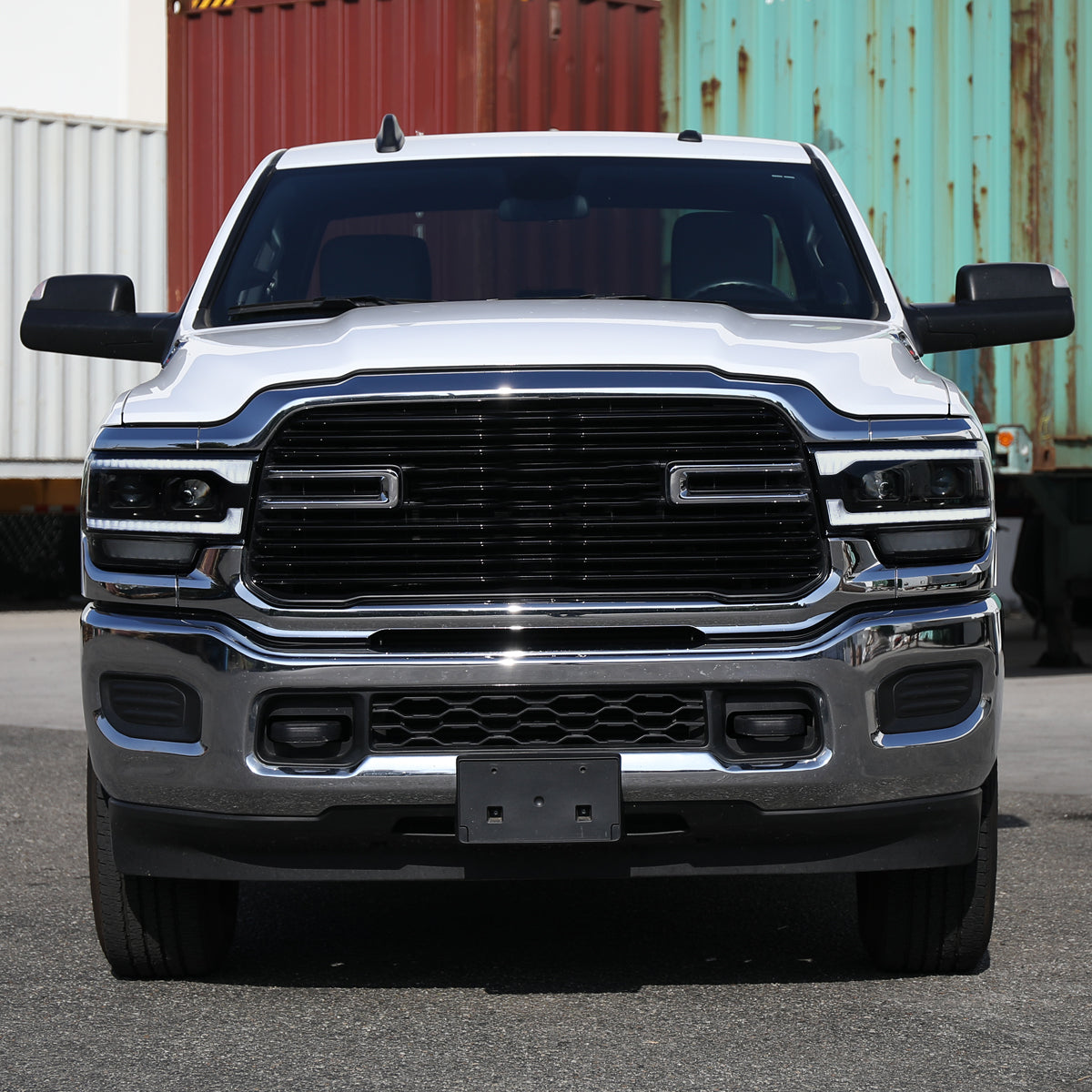 Spec-D 23 Dodge Ram 2500 Pro Blk smoked headlights