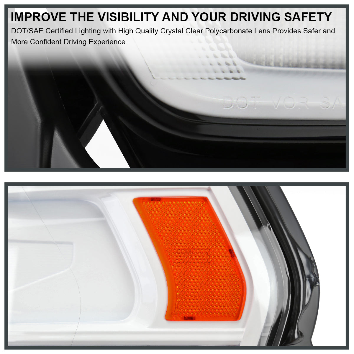 Spec-D 2021 Ram Pro White sequential headlights