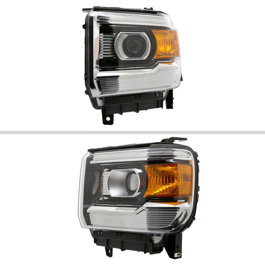 2015 GMC Sierra 2500HD 3500HD Spec-D driver-side aftermarket headlights