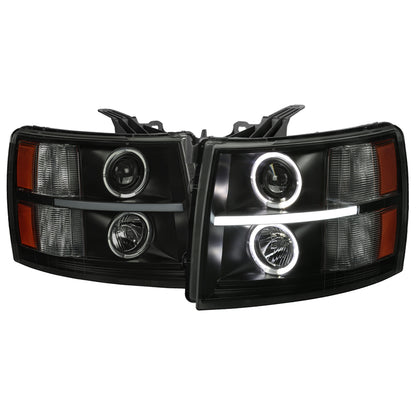 Spec-D 2007 Silverado Dual Blk smoked headlights upgrade