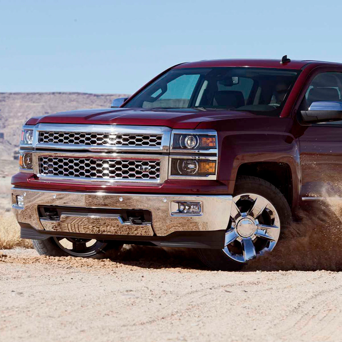 Spec-D 14 SilveradoProjector Black Trim chrome headlights