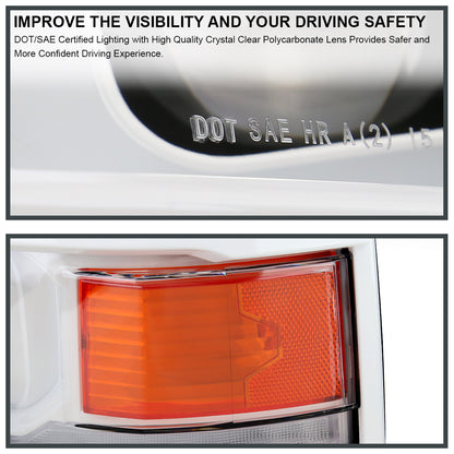 2015 Silverado Pro White Trim Spec-D black headlights