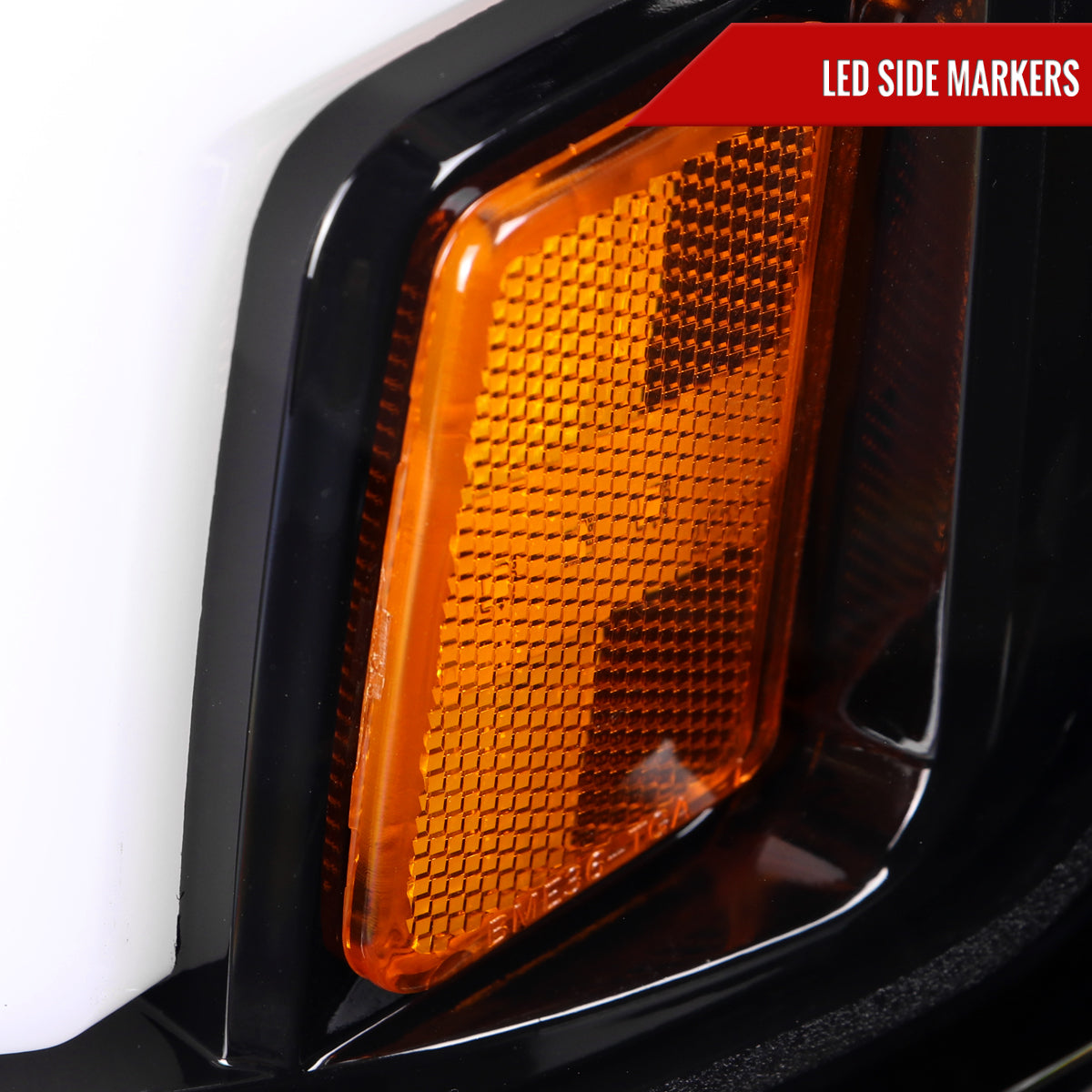 Spec-D 2019 Chevy Silverado 2500HD 3500HD black custom headlights