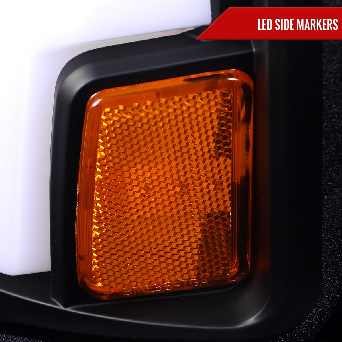 Spec-D 15 Chevy Silverado 2500HD 3500HD black LED SEQ Headlights