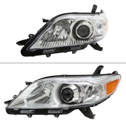 2012 Sienna Driver Left Side Spec-D chrome driver-side aftermarket headlights