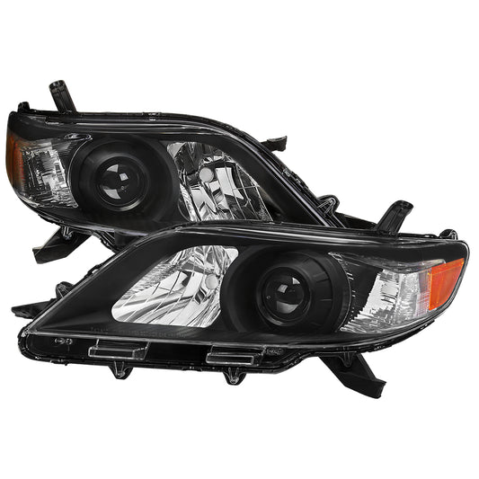 Spec-D 2011-2020 Toyota Sienna Projector Black Headlights
