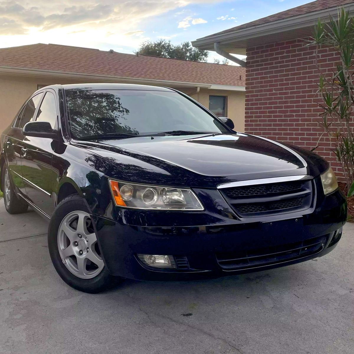 Spec-D 2006-2008 Hyundai Sonata Projector Black Headlights