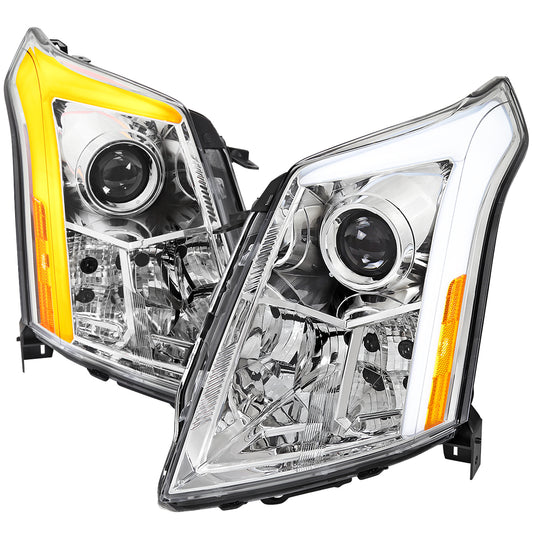 Spec-D 2010 Cadillac SRX chrome headlights upgrade
