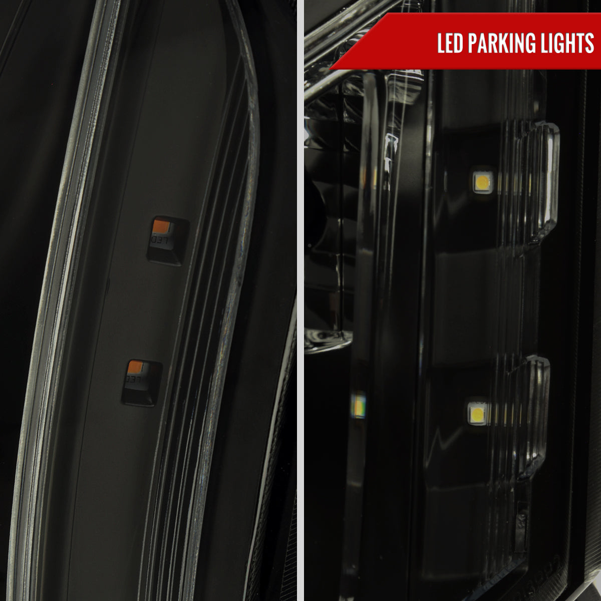 Spec-D 2014 Cadillac SRX black custom headlights