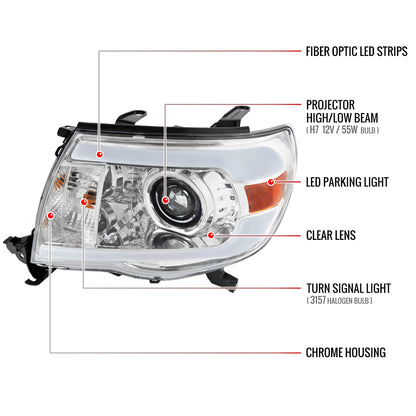 Spec-D Tacoma 07 chrome headlights