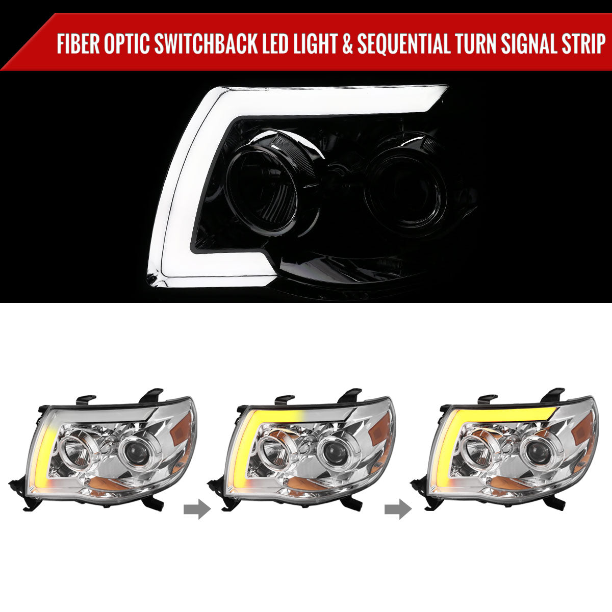 2006 Tacoma Spec-D chrome aftermarket headlights