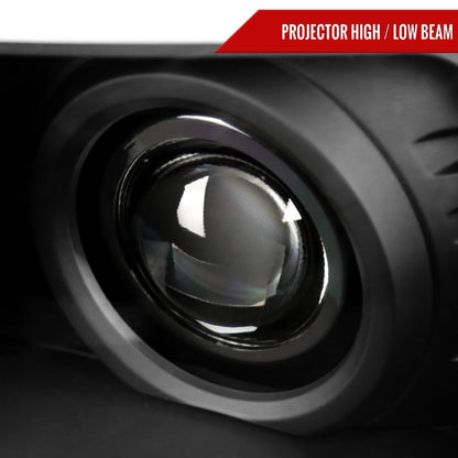 Spec-D 2005-2011 Toyota Tacoma LED Bar Projector Black Headlights