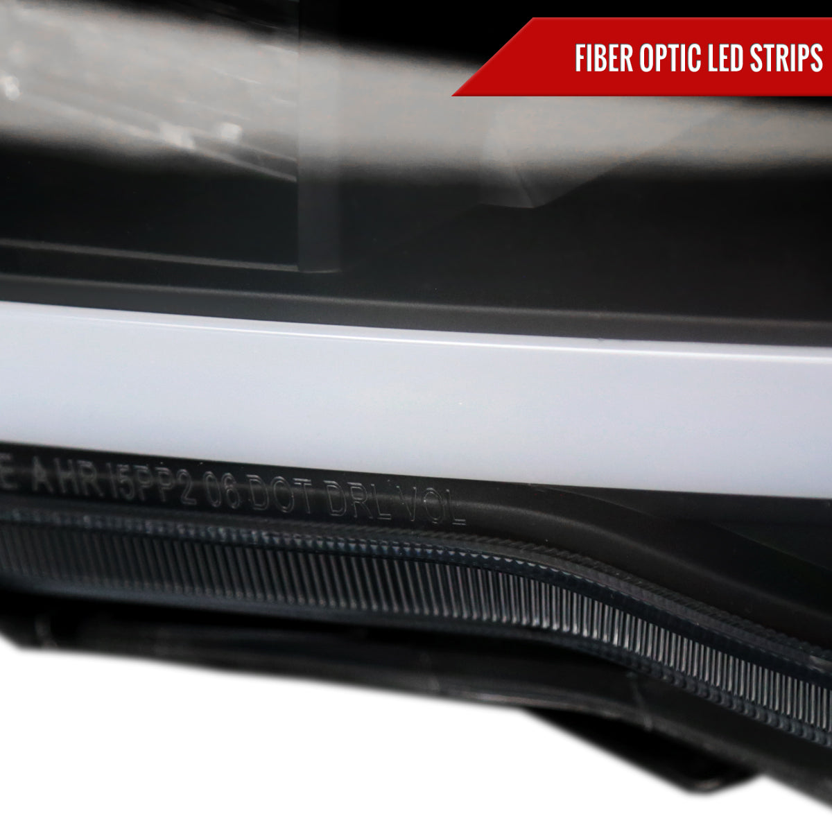 Spec-D 2005-2011 Toyota Tacoma LED Bar Projector Black Headlights