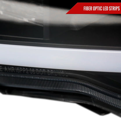 Spec-D 2005-2011 Toyota Tacoma LED Bar Projector Black Headlights
