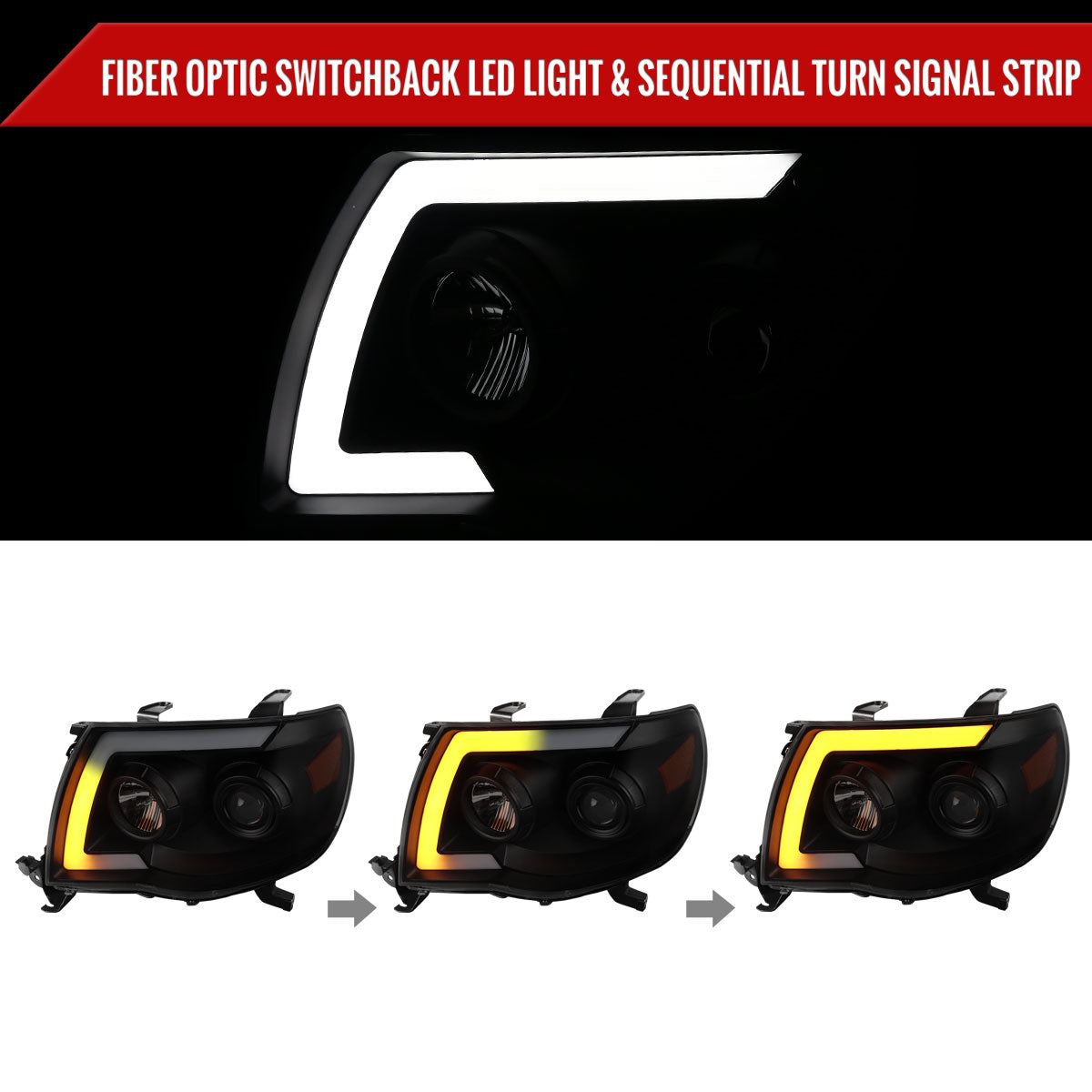 2006 Tacoma Blk Spec-D smoked aftermarket headlights