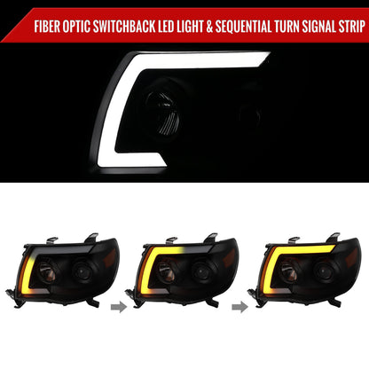 2006 Tacoma Blk Spec-D smoked aftermarket headlights