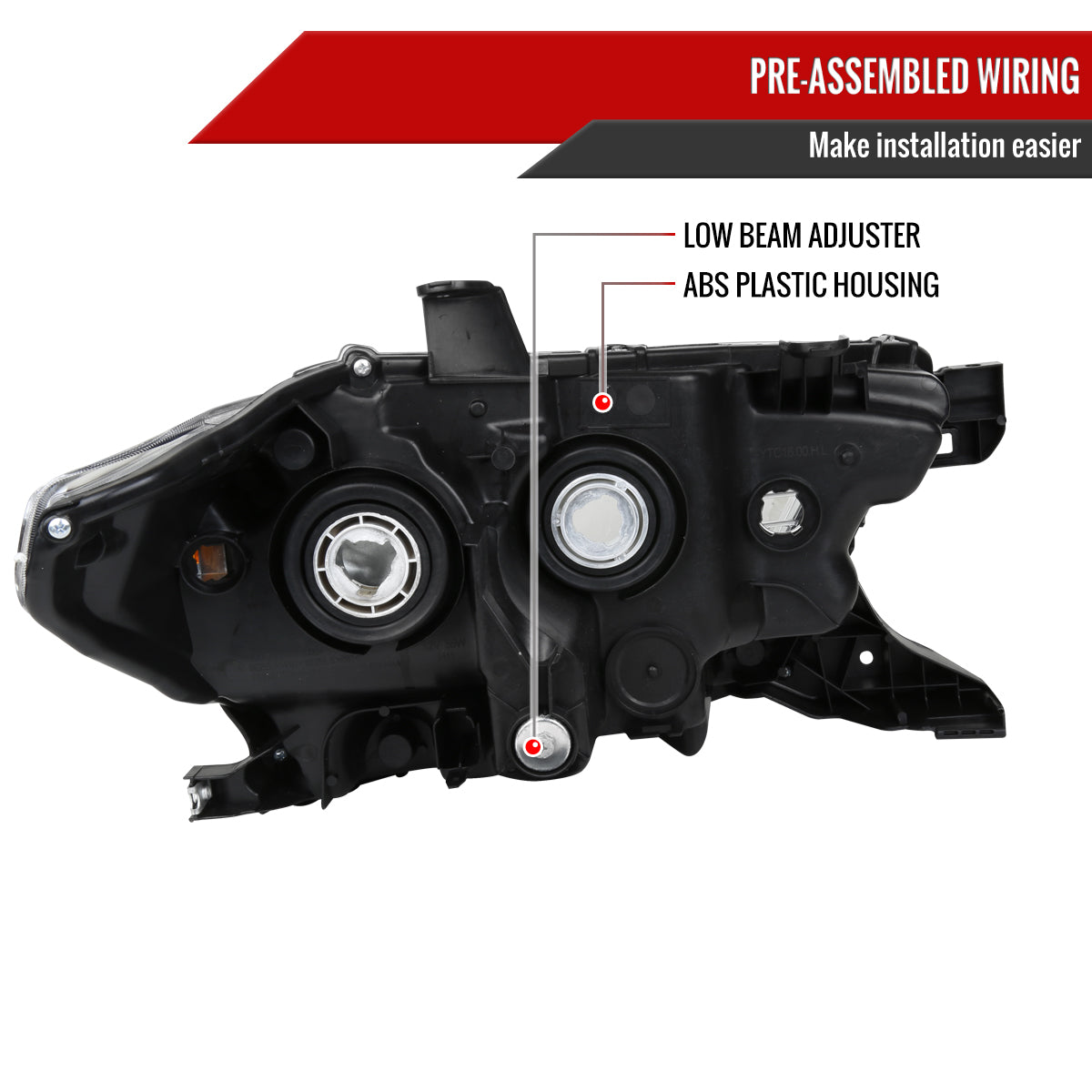 17 Tacoma Driver Spec-D chrome driver-side headlights