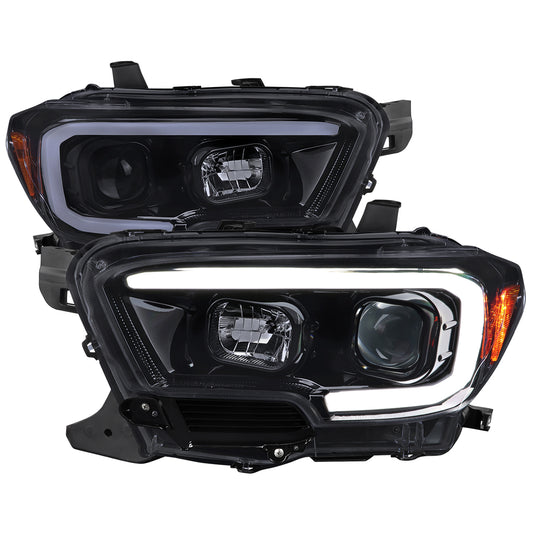 Spec-D 2016 Tacoma GL black C bar Projector headlights upgrade