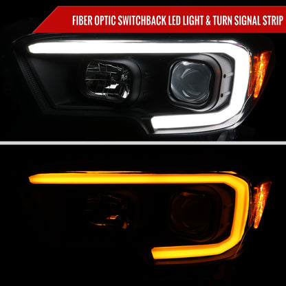 2017 Tacoma Spec-D black aftermarket headlights