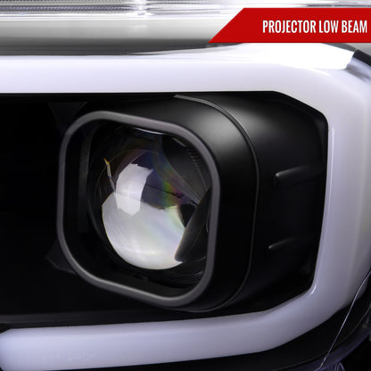 Spec-D 2018 Tacoma black sequential headlights