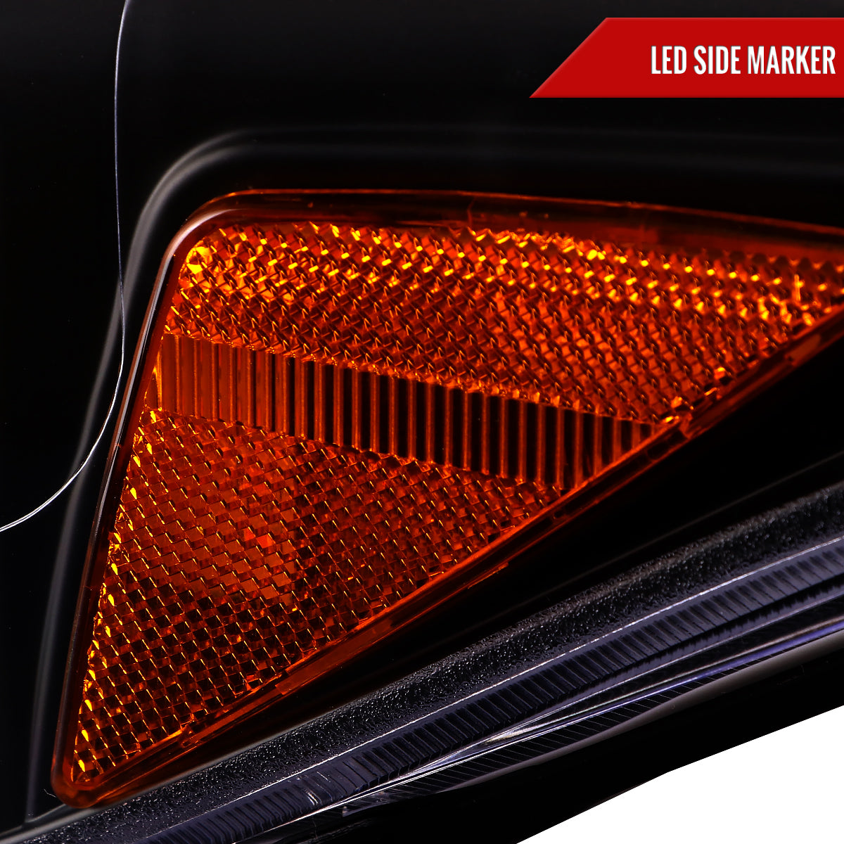 Spec-D 16 Tacoma black LED headlights