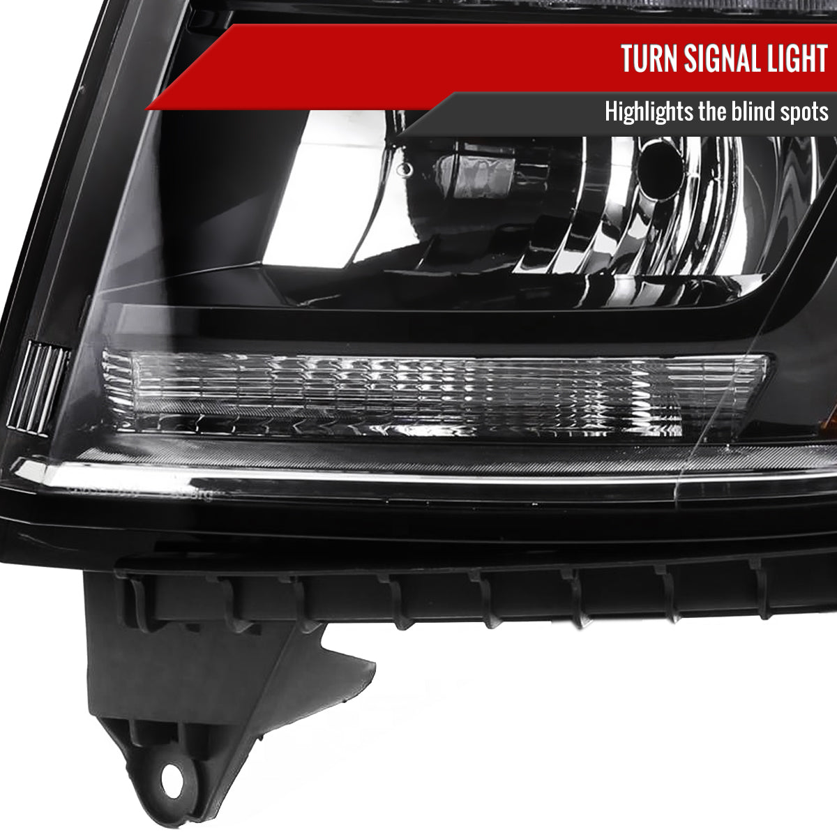 Spec-D 15 Chevy Tahoe Suburban Strip black headlights